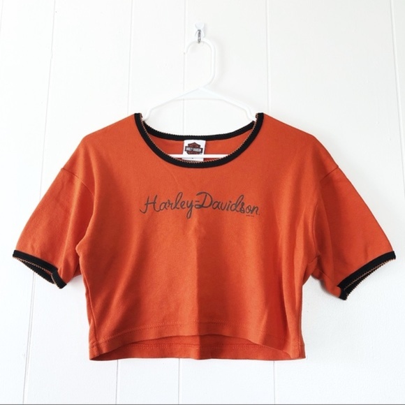 Harley-Davidson Tops - Vintage 2001 Cleveland Harley Davidson Crop Top